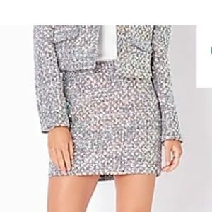 ENDLESS ROSE Tweed Mini Skirt